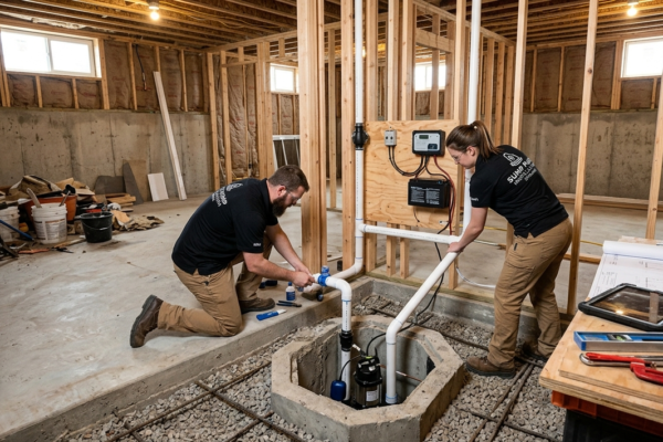 New Construction Sump Pump Installation in spokane, WA