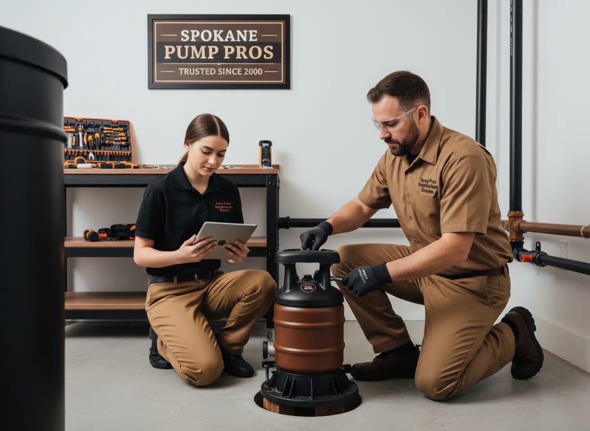 Professional sump pump installation in spokane, WA