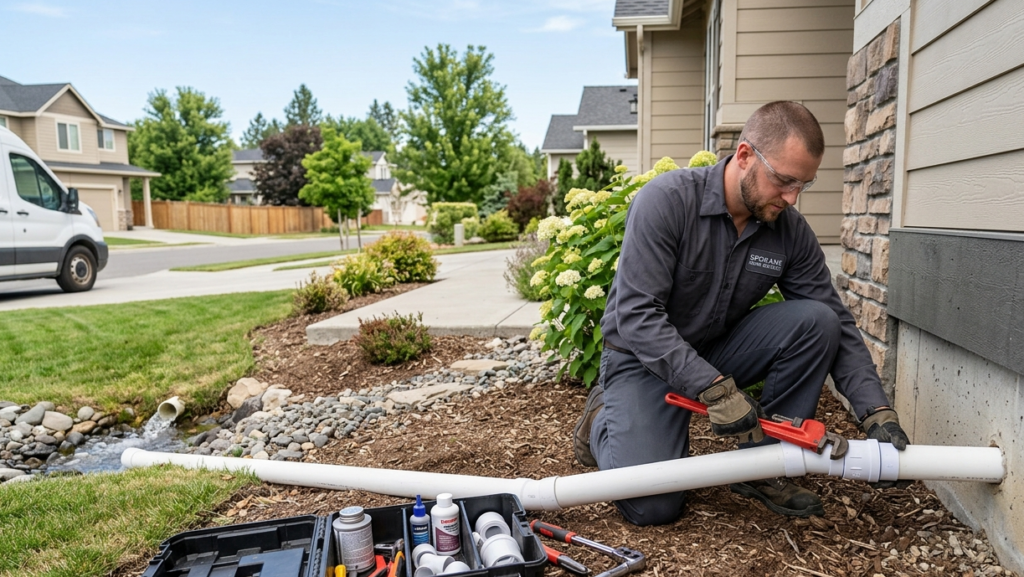 Sump Pump Discharge Pipe Repair In Spokane, WA
